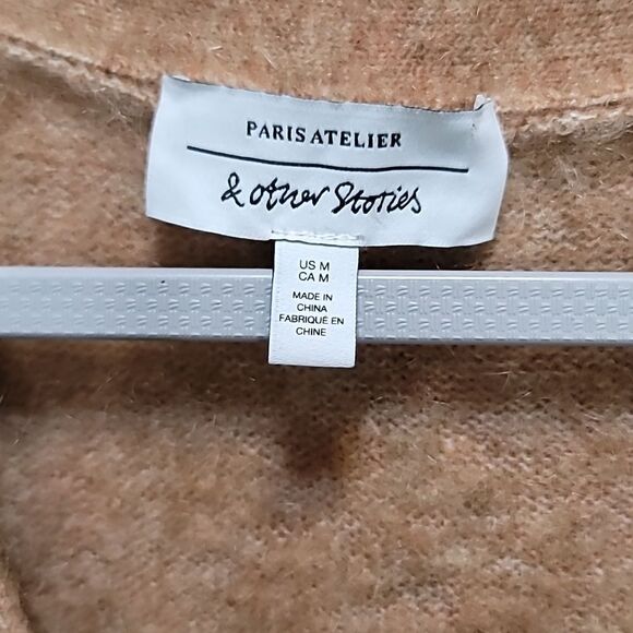 Other Stories Dolphin Button Knit Wool Vest Womens Size M - Picture 5 of 7